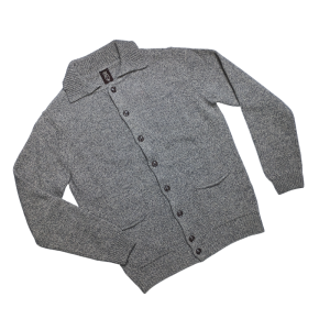 CARDIGAN GRIS JASPEADO PUGIL