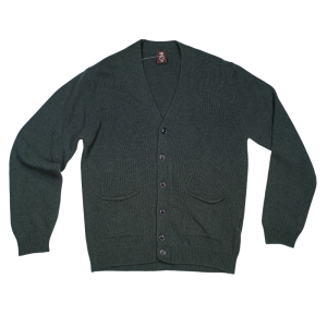 CARDIGAN VERDE CON BOLSILLOS PUGIL