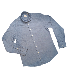 CAMISA AZUL CASHMERE BASTONCINO