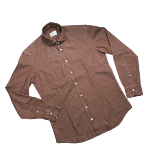 CAMISA TABACO DENIM BASTONCINO