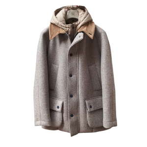 ABRIGO BEIGE CON CAPUCHA BOB COMPANY