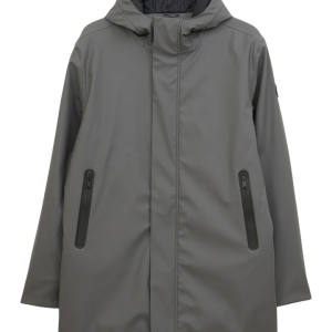 ABRIGO IMPERMEABLE GRIS