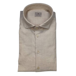 CAMISA HUESO CASHMERE BASTONCINO