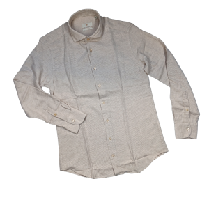 CAMISA BEIGE TEXTURA BASTONCINO