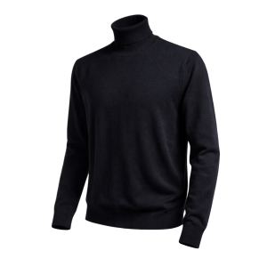 JERSEY NEGRO CUELLO VUELTO PUGIL