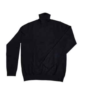 JERSEY NEGRO CUELLO VUELTO PUGIL